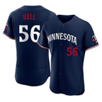 Kooe M.Twins #56 Josh Bell Player Navy Replica Home Limited Elite Stitched Jerseys