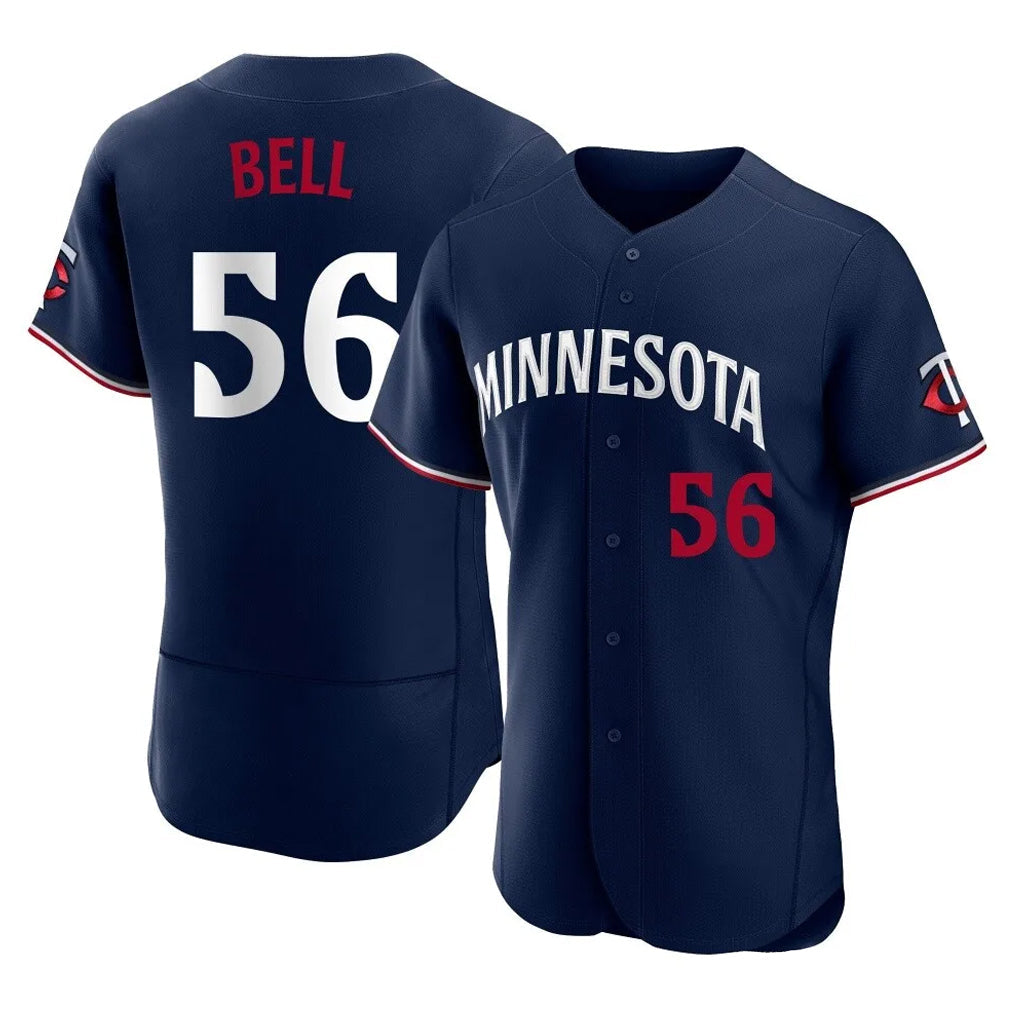 Kooe M.Twins #56 Josh Bell Player Navy Replica Home Limited Elite Stitched Jerseys
