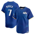 Kooe M.Twins #7 Joe Mauer Player Royal City Connect Limited Home Stitched Jerseys