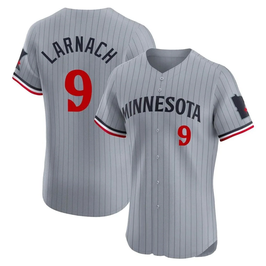 Kooe M.Twins #9 Trevor Larnach Player Gray Home Limited Elite Stitched Jerseys
