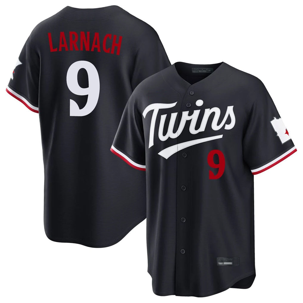 Kooe M.Twins #9 Trevor Larnach Player Navy Home Game Stitched Jerseys