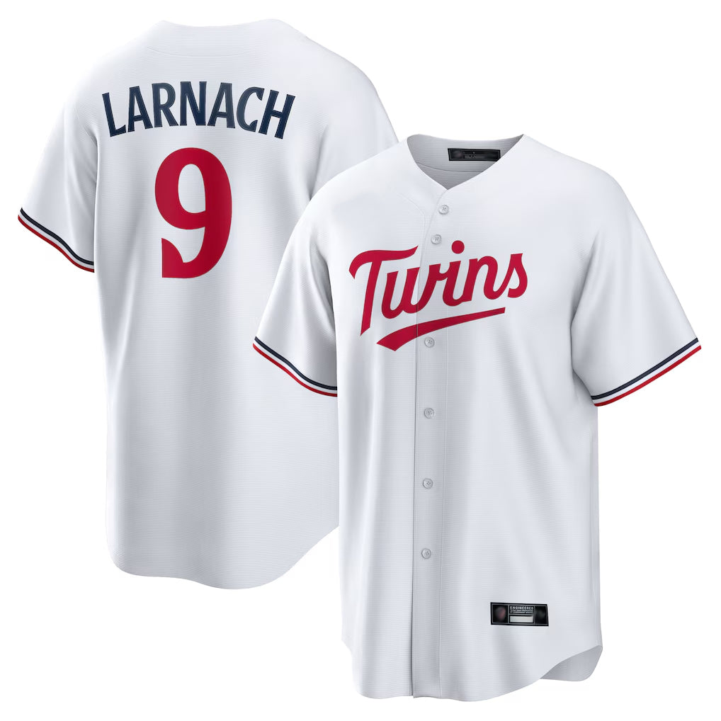 Kooe M.Twins #9 Trevor Larnach Player White Home Game Stitched Jerseys