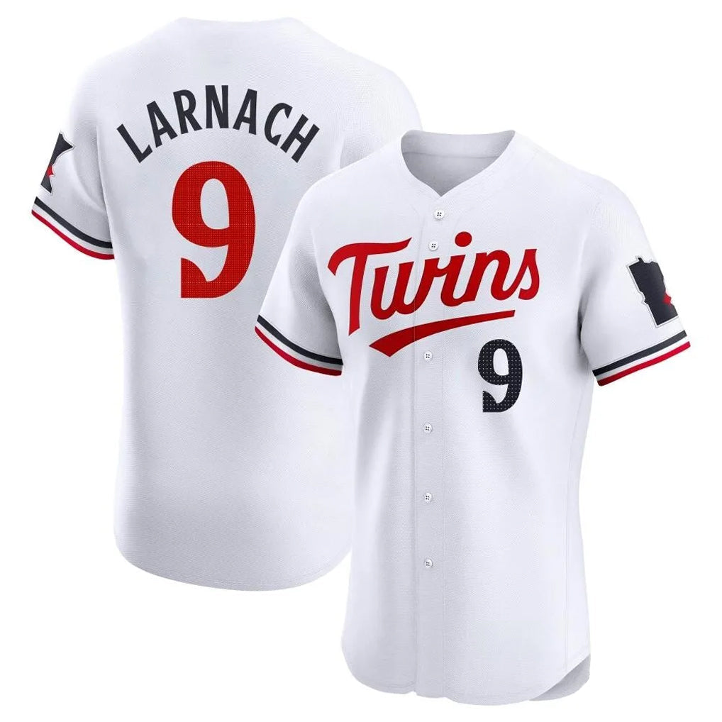 Kooe M.Twins #9 Trevor Larnach Player White Home Limited Elite Stitched Jerseys