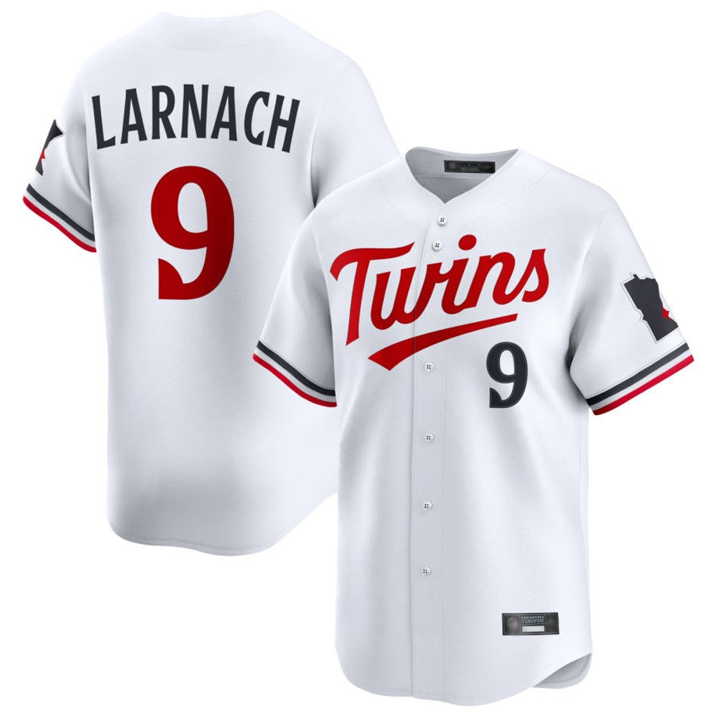 Kooe M.Twins #9 Trevor Larnach Player White Home Limited Stitched Jerseys