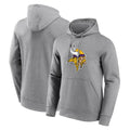 Kooe MN.Vikings Gray LOGO Pullover Hoodies Blank Player Home Game Stitched Jerseys
