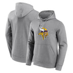 Kooe MN.Vikings Gray LOGO Pullover Hoodies Blank Player Home Game Stitched Jerseys