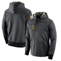 Kooe MN.Vikings Gray Pullover Hoodies Home Game Blank Player Stitched Jerseys