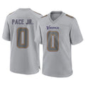 Kooe MN.Vikings #0 Ivan Pace Jr. Player Gray Atmosphere Fashion Home Game Stitched Jerseys