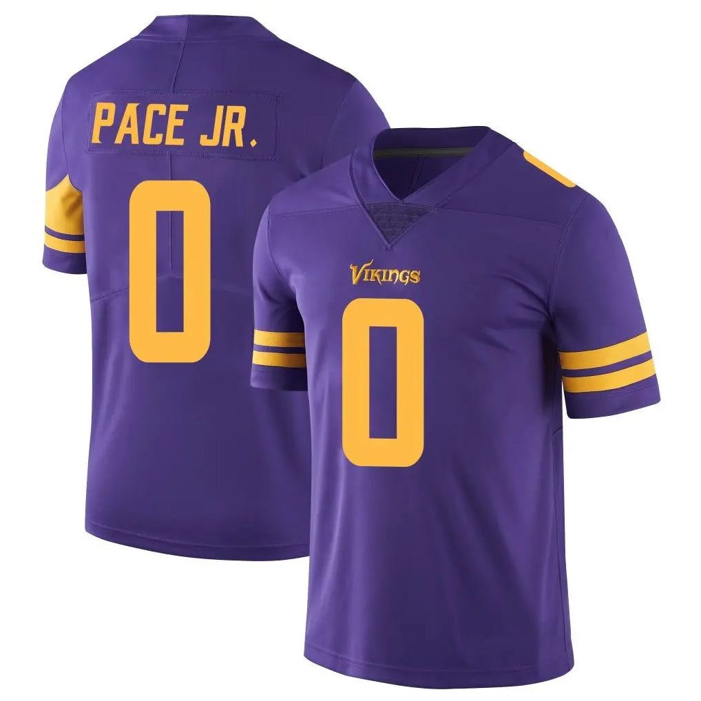 Kooe MN.Vikings #0 Ivan Pace Jr. Player Purple Limited Color Rush Home Game Stitched Jerseys