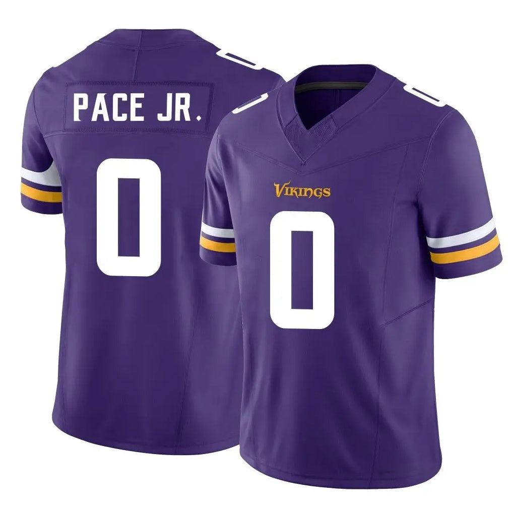 Kooe MN.Vikings #0 Ivan Pace Jr. Player Purple Limited Vapor F.U.S.E. Home Game Stitched Jerseys
