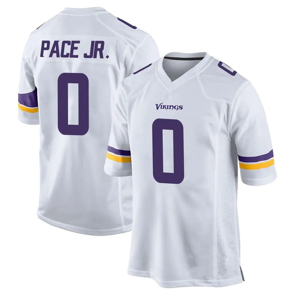 Kooe MN.Vikings #0 Ivan Pace Jr. Player White Home Game Stitched Jerseys