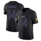 Kooe MN.Vikings #14 Jauan Jennings Player Black Impact LImited Home Game Stitched Jerseys