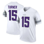 Kooe MN.Vikings #15 Dallas Turner Player White Alternate Legend Home Game Stitched Jerseys