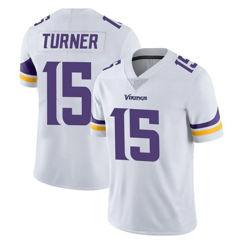 Kooe MN.Vikings #15 Dallas Turner Player White Limited Vapor Untouchable Home Game Stitched Jerseys