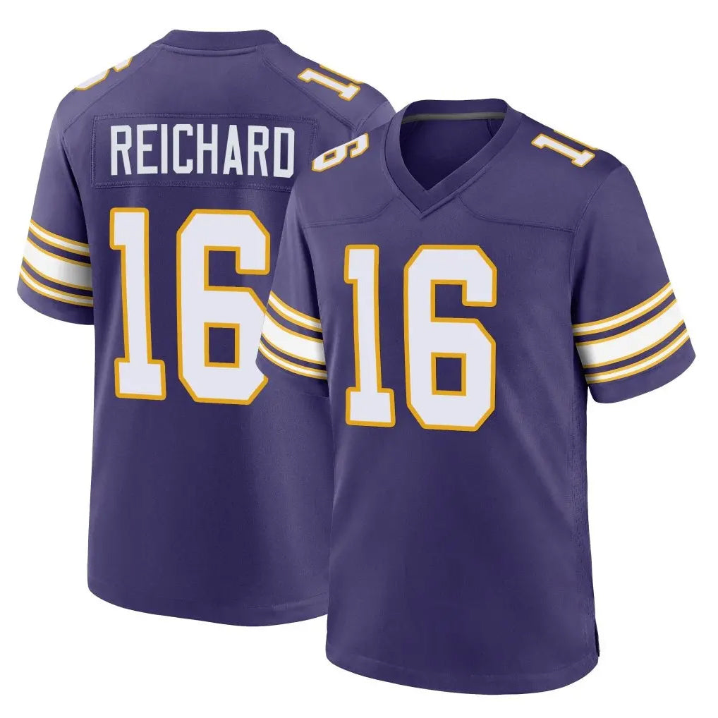 Kooe MN.Vikings #16 Will Reichard Player Purple Classic Home Game Stitched Jerseys
