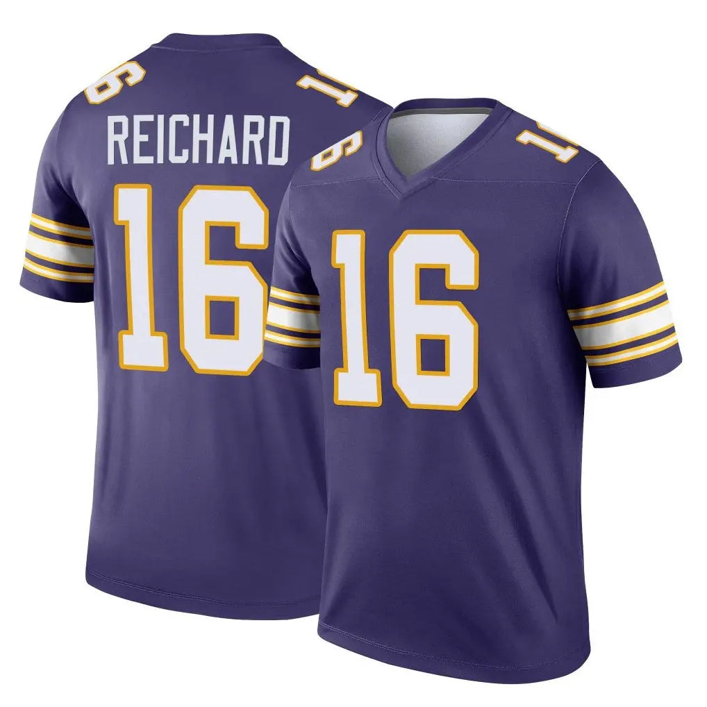 Kooe MN.Vikings #16 Will Reichard Player Purple Limited Classic Home Game Stitched Jerseys