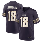 Kooe MN.Vikings #18 Justin Jefferson Purple 2026 Rivalries Collection Game Stitched Jerseys
