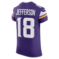 Kooe MN.Vikings #18 Justin Jefferson Purple Team Vapor F.U.S.E. Elite Stitched Jersey