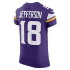 Kooe MN.Vikings #18 Justin Jefferson Purple Team Vapor F.U.S.E. Elite Stitched Jersey