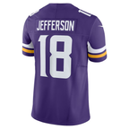 Kooe MN.Vikings #18 Justin Jefferson Purple Vapor F.U.S.E. Limited Stitched Jerseys