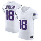 Kooe MN.Vikings #18 Justin Jefferson White Alternate Vapor F.U.S.E. Elite Player American Stitched Jerseys