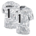 Kooe MN.Vikings #1 Kyler Murray Player Arctic Camo Salute To Service Limited Game Stitched Jerseys