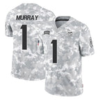 Kooe MN.Vikings #1 Kyler Murray Player Arctic Camo Salute To Service Limited Game Stitched Jerseys