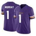 Kooe MN.Vikings #1 Kyler Murray Player Purple Limited Vapor F.U.S.E. Home Game Stitched Jerseys