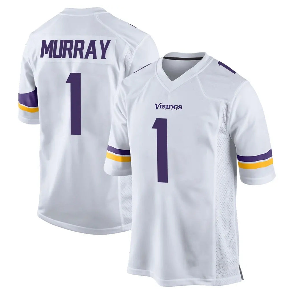 Kooe MN.Vikings #1 Kyler Murray Player White Home Game Stitched Jerseys