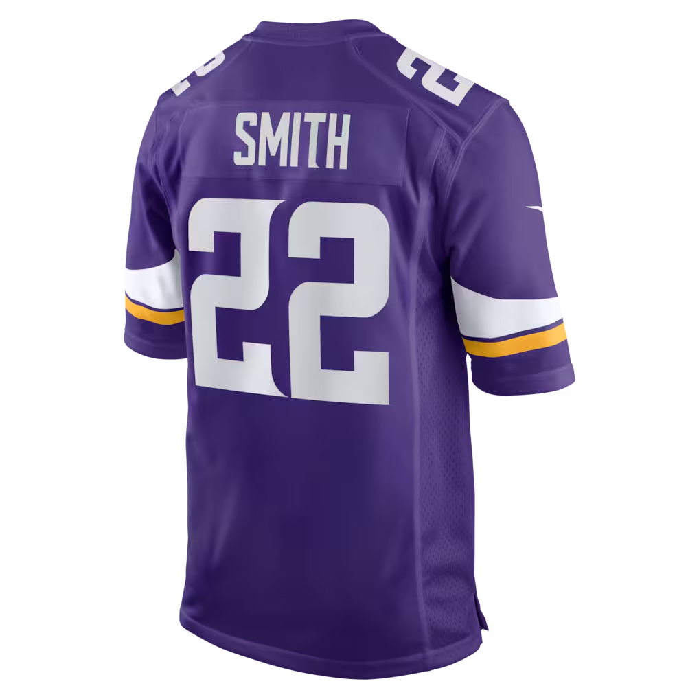 Kooe MN.Vikings #22 Harrison Smith Purple Game Stitched Jerseys