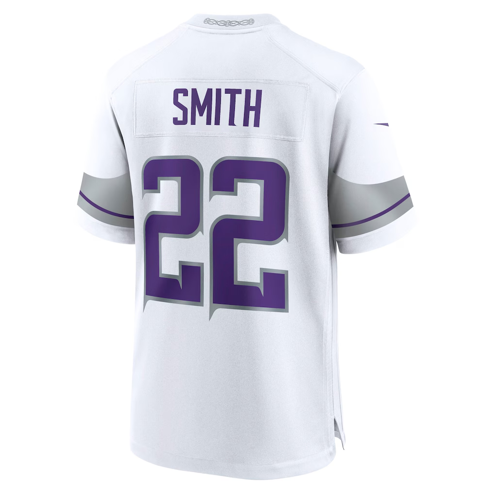 Kooe MN.Vikings #22 Harrison Smith White Alternate Game Stitched Jerseys