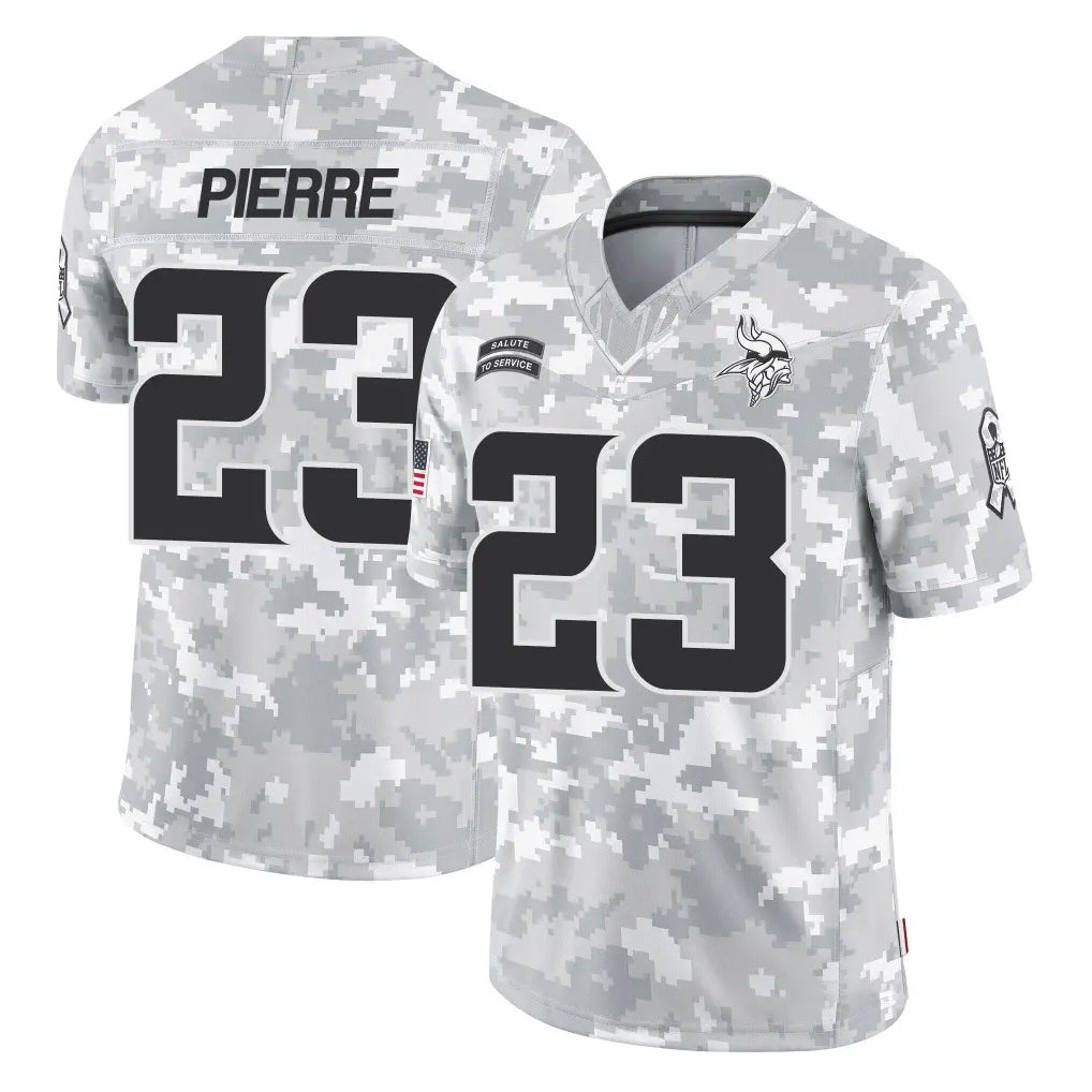 Kooe MN.Vikings #23 James Pierre Player Arctic Camo Salute To Service Limited Game Stitched Jerseys