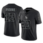 Kooe MN.Vikings #23 James Pierre Player Black Reflective LImited Home Game Stitched Jerseys