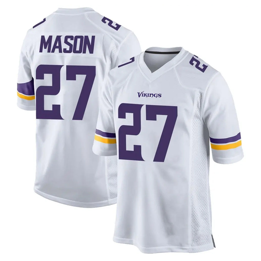 Kooe MN.Vikings #27 Jordan Mason Player White Home Game Stitched Jerseys
