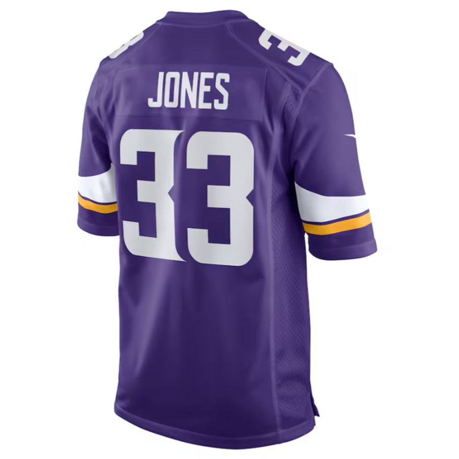 Kooe MN.Vikings #33 Aaron Jones Purple Game Player Jersey Stitched American Stitched Jersey