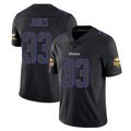 Kooe MN.Vikings #33 Aaron Jones Sr. Player Black Impact LImited Home Game Stitched Jerseys