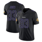 Kooe MN.Vikings #33 Aaron Jones Sr. Player Black Impact LImited Home Game Stitched Jerseys