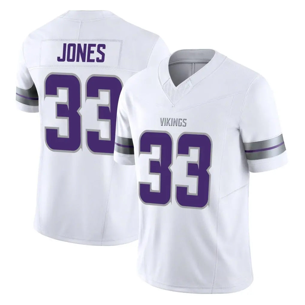 Kooe MN.Vikings #33 Aaron Jones Sr. Player White Limited Alternate Vapor F.U.S.E. Home Game Stitched Jerseys