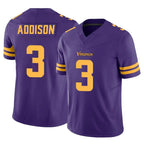 Kooe MN.Vikings #3 Jordan Addison Player Purple Limited Alternate Vapor F.U.S.E. Home Game Stitched Jerseys
