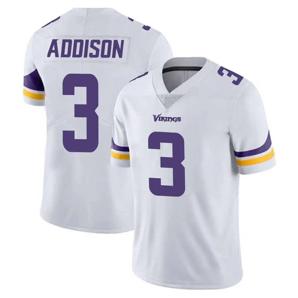 Kooe MN.Vikings #3 Jordan Addison Player White Limited Vapor Untouchable Home Game Stitched Jerseys