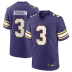Kooe MN.Vikings #3 Jordan Addison Purple Classic Player Game American Stitched Jerseys