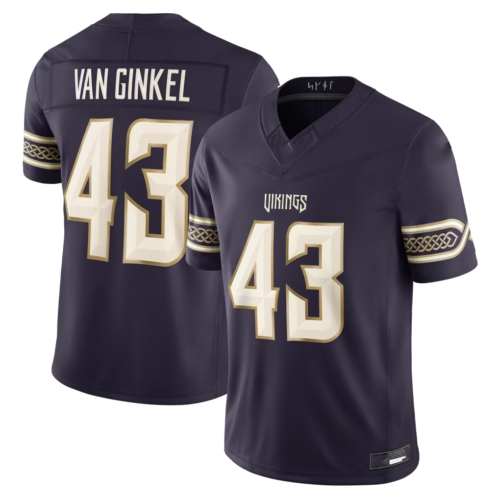 Kooe MN.Vikings #43 Andrew Van Ginkel Purple 2026 Rivalries Collection Limited Stitched Jerseys