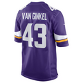 Kooe MN.Vikings #43 Andrew Van Ginkel Purple Team Game Jersey Stitched American Stitched Jerseys
