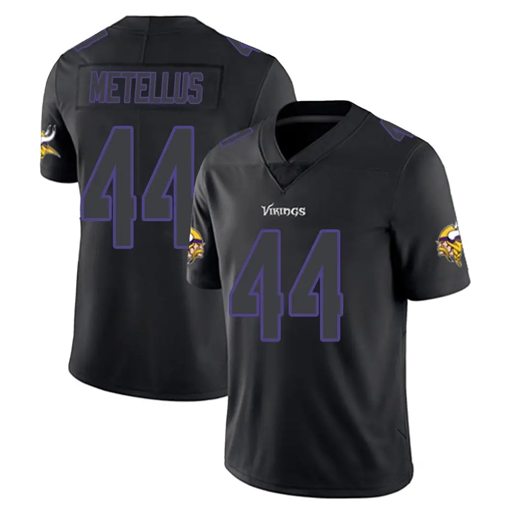 Kooe MN.Vikings #44 Josh Metellus Player Black Impact LImited Home Game Stitched Jerseys