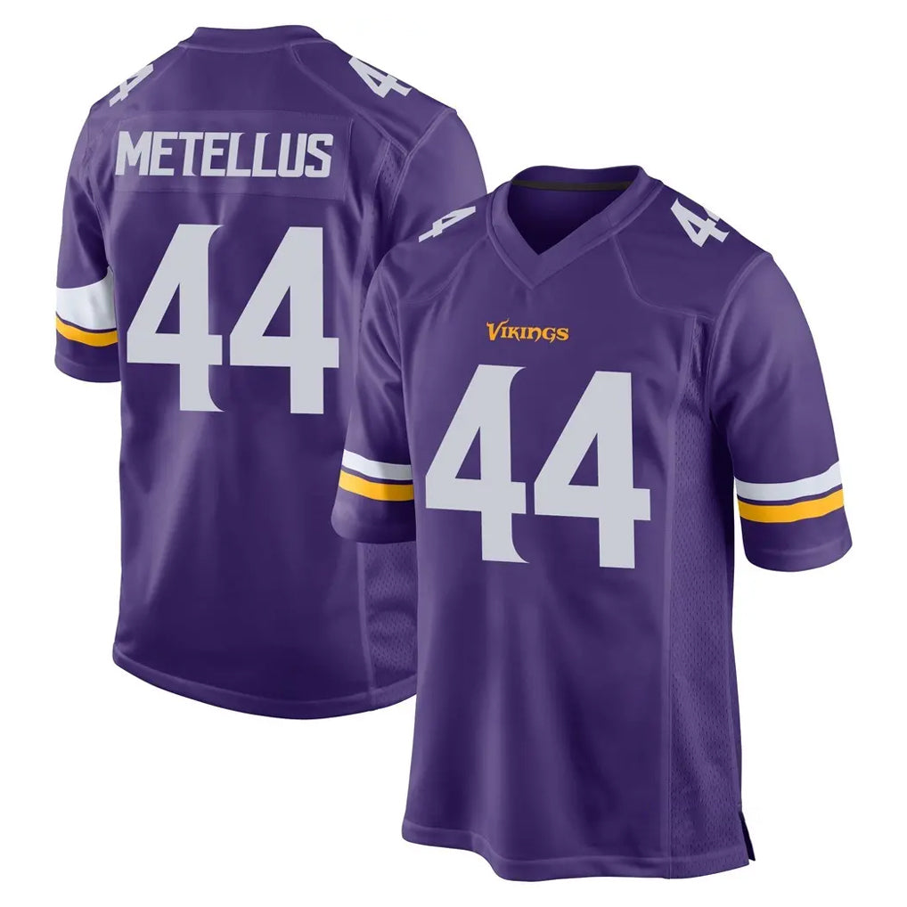 Kooe MN.Vikings #44 Josh Metellus Player Purple Home Game Stitched Jerseys