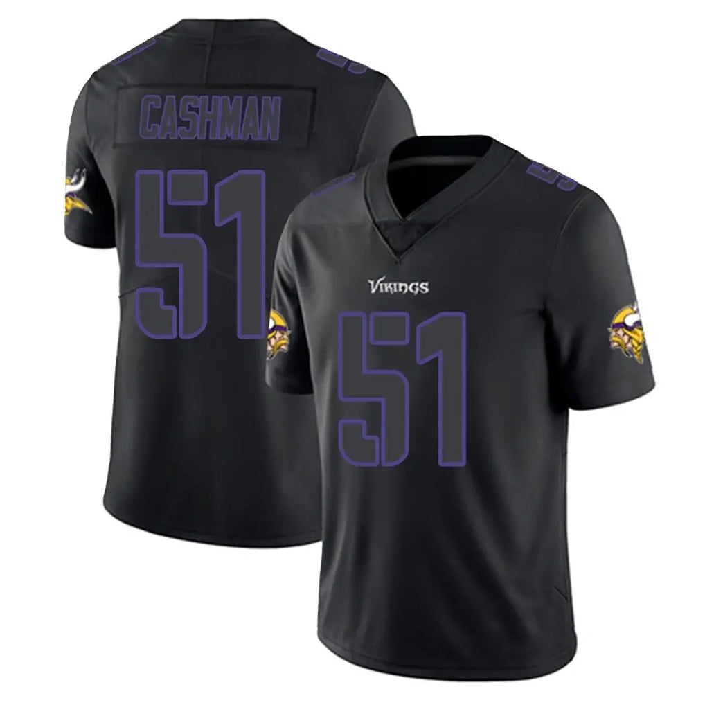 Kooe MN.Vikings #51 Blake Cashman Player Black Impact LImited Home Game Stitched Jerseys