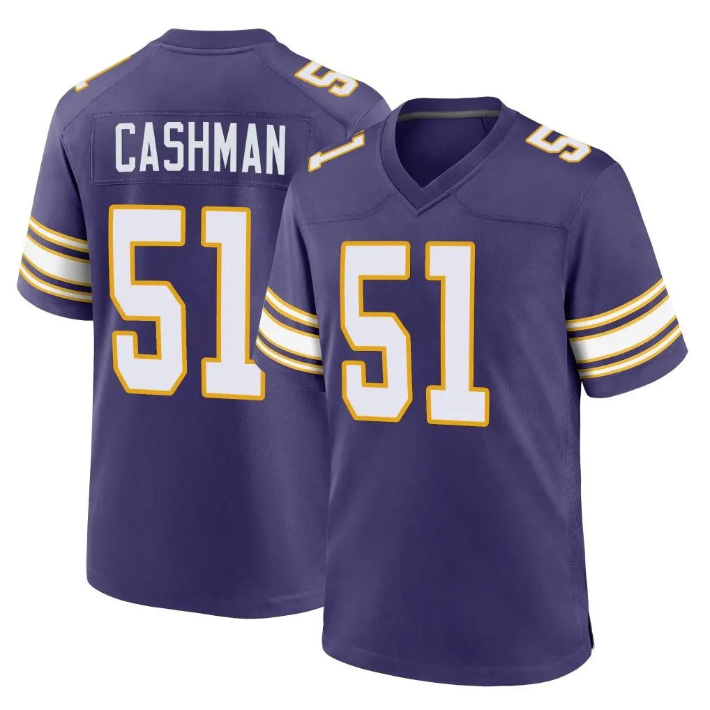 Kooe MN.Vikings #51 Blake Cashman Player Purple Classic Home Game Stitched Jerseys