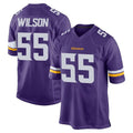 Kooe MN.Vikings #55 Eric Wilson Player Purple Home Game Stitched Jerseys