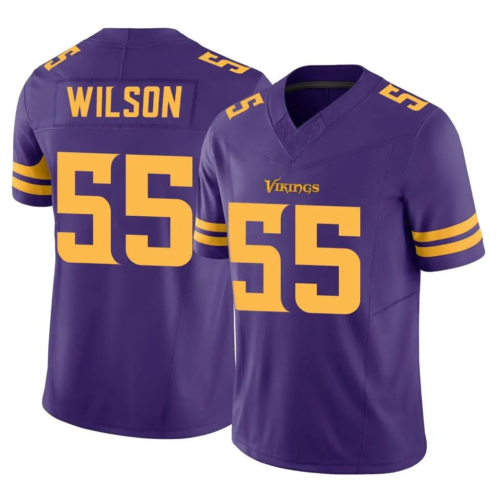 Kooe MN.Vikings #55 Eric Wilson Player Purple Limited Alternate Vapor F.U.S.E. Home Game Stitched Jerseys