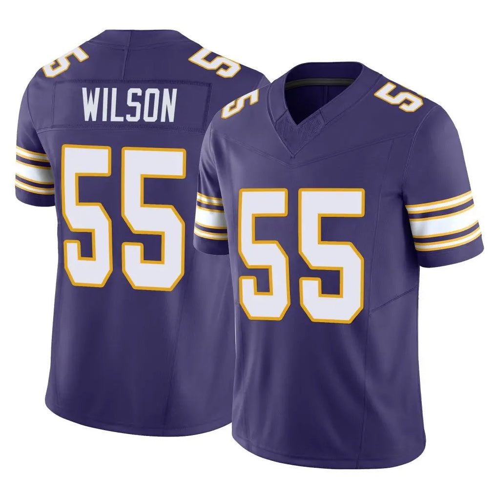 Kooe MN.Vikings #55 Eric Wilson Player Purple Limited Classic Vapor F.U.S.E. Home Game Stitched Jerseys